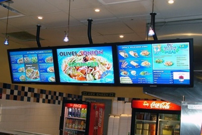 Digital Menu Display board for QSR