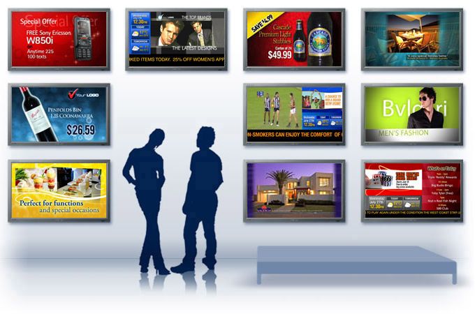 StarrySmart Advertisement Digital Signage Displays Wall Mounted Screens