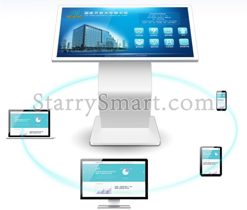Freestanding interactive Smart Digital Kiosk Displays screens